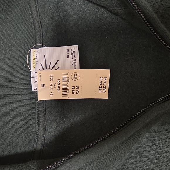 Offline By Aerie Cloud Fleece Quarter Zip Swrstshirt - Picture 2 of 5